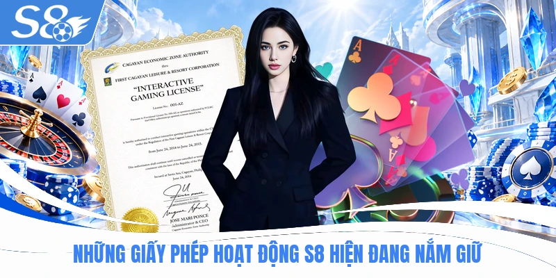 Những giấy phép hoạt động S8 hiện đang nắm giữ